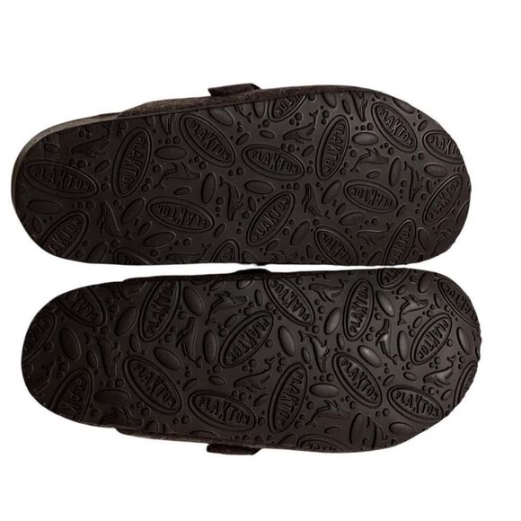 Plakton Clogs Women 6.5 37 Brown Blogg Felted Wool Cork Slip On Soft Footbed NEW - Picture 7 of 7